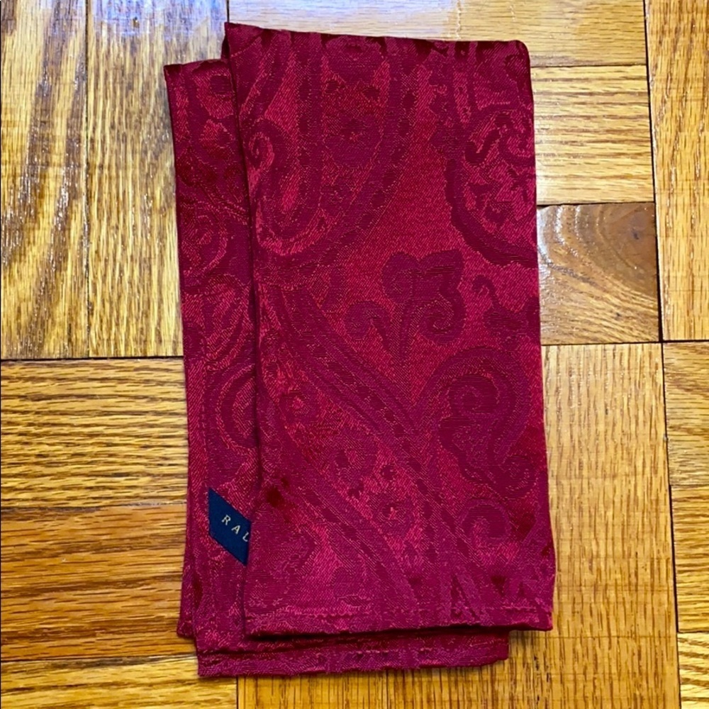 NWOT Ralph Lauren red paisley napkins 1 piece